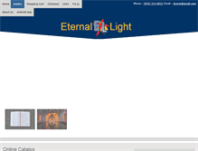 Tablet Screenshot of eternal-light.com